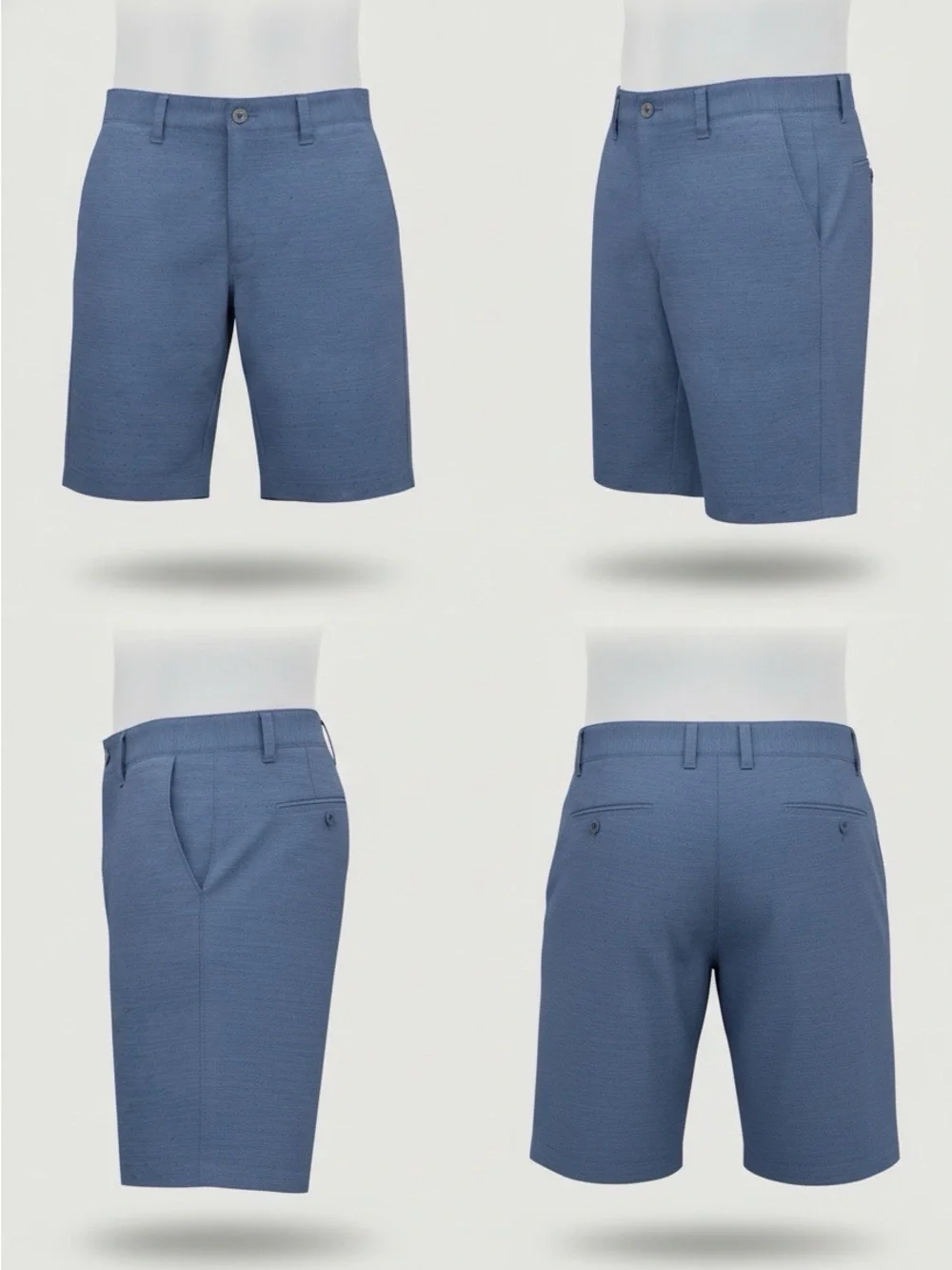Callaway Golf Blue Performance Flat Front Shorts Men’s Size 34